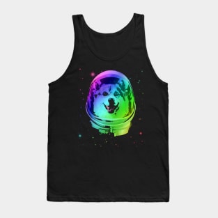 Corgi Astronaut In Outer Space Tank Top